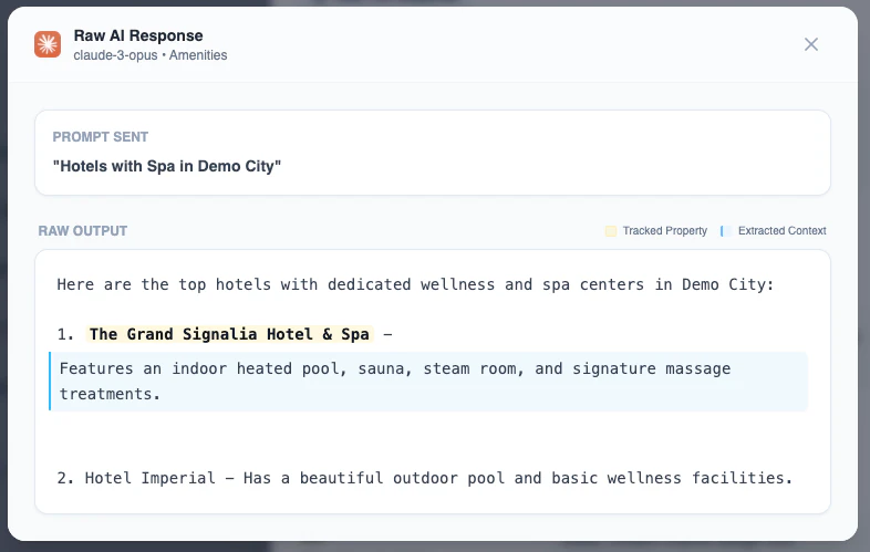 Signal Mapping and recommendation triggers analyzer in Signalia